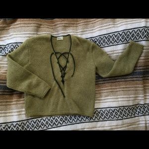 VINTAGE Sage Green Wool Sweater